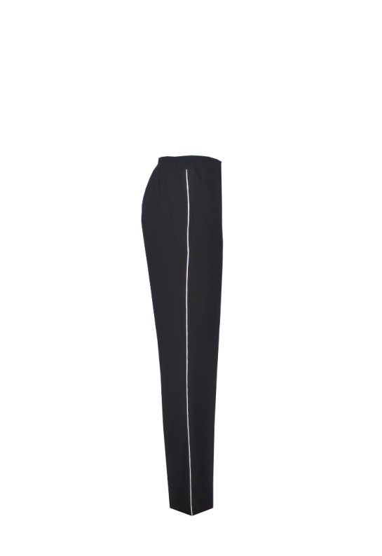 Pantalón ancho largo de vestir negro con bolsillos