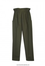 pantalon verde militar mujer