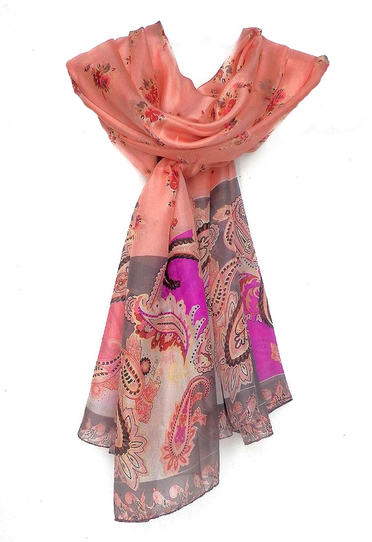 Pa uelo Estampado Cachemir De Seda Pa uelo Estampado Cachemir De Seda
